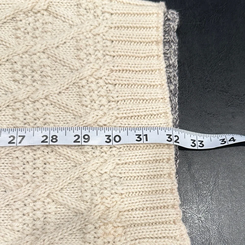Blarney Woolen Mills Cream and Gray Women's Scarf